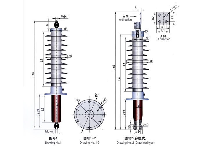 40.5kV復合干式電容式變壓器套管